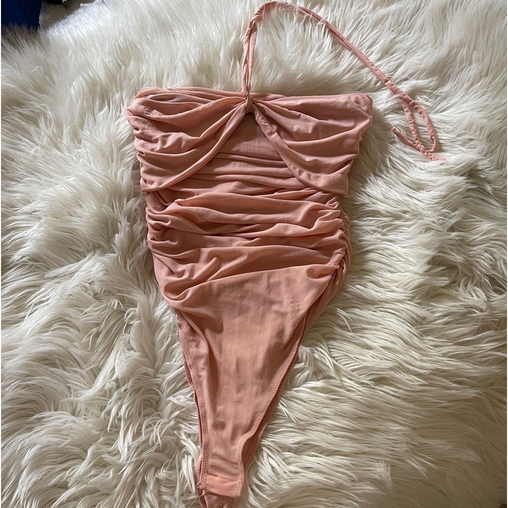 Forever21 Halter Mesh Bodysuit